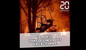 Incendies en Californie: Une trentaine de morts, bilan le plus lourd depuis 1933