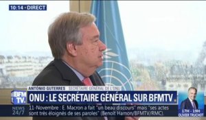 Sur BFMTV, le secrétaire général de l'ONU se dit "inquiet" du manque de confiance entre les États