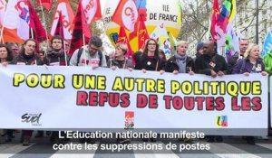 Education: grève et manifs contre les suppressions de postes