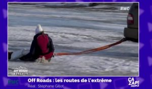 Vincent Lagaf' fait tomber Laury Thilleman sur la glace !