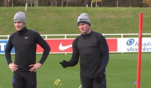 Angleterre - Rooney à l'entraînement avec les Three Lions