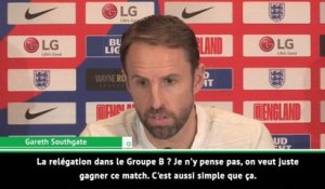 Angleterre - Southgate : ''La relégation dans le Groupe B ? Je n'y pense pas''