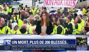 Gilets jaunes : un mort, plus de 200 blessés