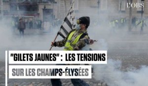 Gilets jaunes : les images des violences sur les Champs-Elysées