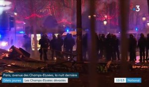 "Gilets jaunes" : les Champs-Élysées dévastés