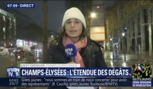 Gilets jaunes: quelle est l'étendue des dégâts sur les Champs-Élysées ?