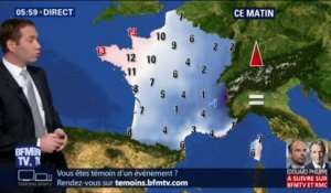 Météo: des précipitations sur la moitié nord du pays et un ciel voilé pour la moitié sud