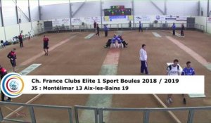 Troisième tour, tir rapide en double, France Club Elite 1, J5, Montélimar contre Aix-les-Bains,  saison 2018/2019