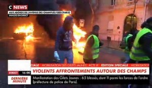 Gilets Jaunes : Regardez en vidéo les images des affrontements dans les différents quartiers de Paris en début de soirée