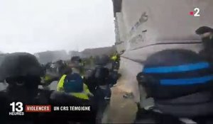 Gilets Jaunes: Découvrez les images des heurts sous l'Arc de Triomphe filmés par une caméra sur le casque d'un policier - VIDEO