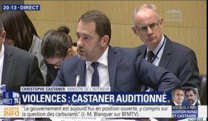 Violences: "Attaquer les forces de l'ordre, c'est attaquer la République", estime Christophe Castaner devant la commission des lois