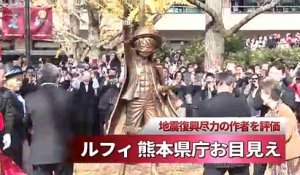 Le Japon inaugure une statue de bronze à taille réelle de Luffy en hommage à Eiichiro Oda