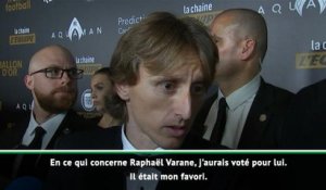 Ballon d'Or - Modric : "Varane était mon favori"