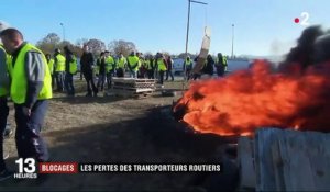 Blocages : 400 millions d'euros de pertes pour les routiers