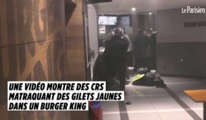 Une vidéo montre des CRS matraquant des Gilets jaunes dans un Burger King