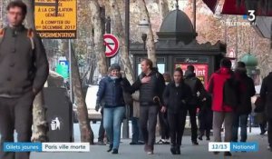 "Gilets jaunes" : Paris, ville morte