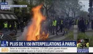 Voitures incendiées, boutique pillées… Bilan d’une journée de violence à Paris