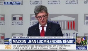 Allocution d'Emmanuel Macron: Jean-Luc Mélenchon affirme qu'aucune mesure ne sera payée "par les grandes fortunes"