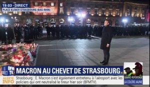 Emmanuel Macron est à Strasbourg pour rendre hommage aux victimes de l'attaque