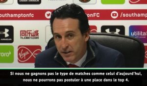 17e j. - Emery : "Nous ne pouvons pas prétendre au top 4 en perdant ces matches"