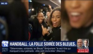Du vestiaire aux bords de Seine, la folle soirée des Bleues, championnes d'Europe de handball