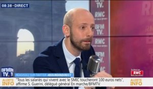 Stanislas Guerini (LaREM) : "Tous les salariés qui vivent avec le SMIC toucheront 100 euros nets"