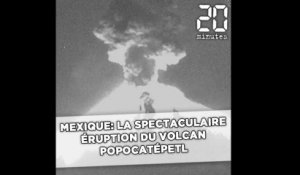 Mexique: La spectaculaire éruption du volcan Popocatépetl
