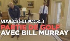 Bill Murray joue au golf avec Barack Obama dans le bureau ovale