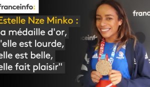 Estelle Nze Minko : la médaille d'or, "elle est lourde, elle est belle, elle fait plaisir"