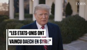 Pour Trump, les Etats-Unis ont "vaincu Daech" et partent de Syrie