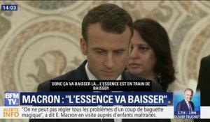 VIDEO. Quand Emmanuel Macron parle baisse du carburant avec… un enfant !