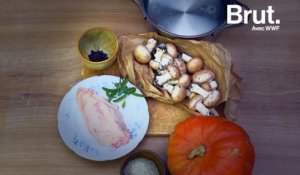 Poulet saumuré et son potimarron poêlé : une recette durable de Florent Ladeyn
