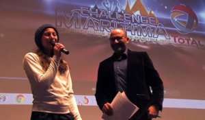 Clémence Calvin lors de la remise des prix du Challenge Maritima 2018