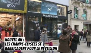 Nouvel An : les Champs-Elysées se barricadent pour le réveillon