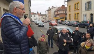 Manifestation à Lunéville contre une fermeture de classe