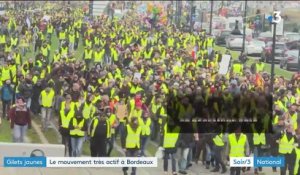 "Gilets jaunes" : le mouvement très actif à Bordeaux