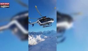 Un skieur filme un incroyable sauvetage en hélicoptère dans les Alpes (vidéo)
