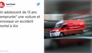 Près d’Aix, un adolescent de 13 ans au volant d’une voiture provoque un accident mortel
