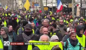 "Gilets jaunes" : moins de violences à Paris pour l'"acte 9"