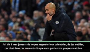 Man City - Guardiola : "Ne pas penser au calendrier de Liverpool"