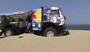 Resumen - Camiones - Etapa 8 (San Juan de Marcona / Pisco) - Dakar 2019