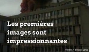 Une explosion impressionnante à l'université Lyon 1