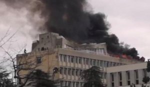Forte explosion de gaz et incendie dans une université de Lyon