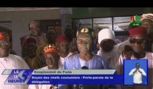RTB/Audiences du président avec  plusieurs personnalités dont les chefs coutumiers du Burkina Faso