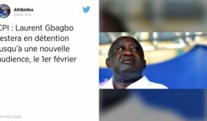 Cour pénale internationale : Gbagbo en détention jusqu’à une nouvelle audience en février