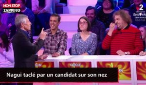 Nagui complexé par son nez ? Il se fait tacler par un candidat (vidéo)