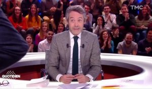 Pablo Mira se rase la tête dans Quotidien - jeudi 24 janvier 2018