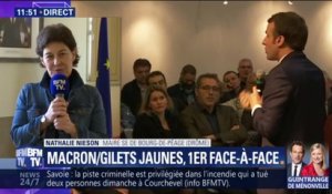 La maire de Bourg-de-Péage a su 10 minutes avant le début du débat que le Président les rejoindrait