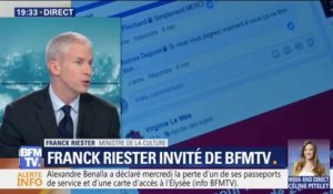 Propos injurieux sur internet: Franck Riester veut "aller plus vite et plus fort dans la réponse pénale"