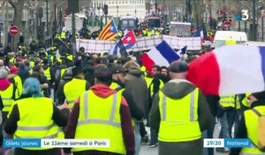 "Gilets jaunes" : 11e samedi de mobilisation à Paris